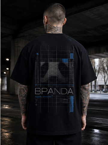 BPANDA Signal Division T-Shirt – male model back view