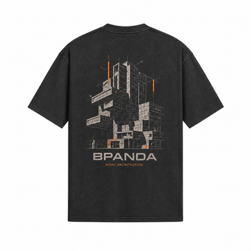 BPANDA Night Architecture T-Shirt – garment back view