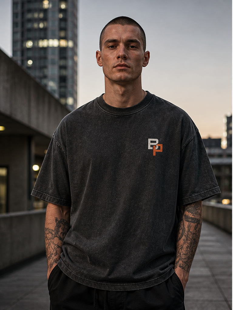 BPANDA Night Architecture T-Shirt – male model front view