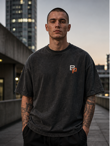 BPANDA Night Architecture T-Shirt – male model front view