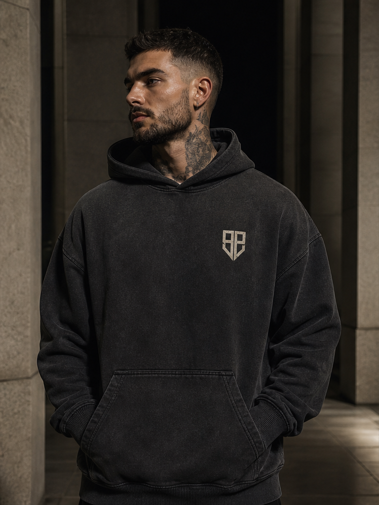 BPANDA Concrete Saints Hoodie – male model front view