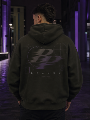 BPANDA After Image Hoodie – male model back view