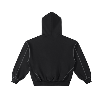 BPANDA Contrast Stitch Zip Hoodie product view