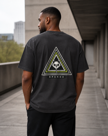 Male model wearing the BPANDA Apex Panda vintage T-shirt